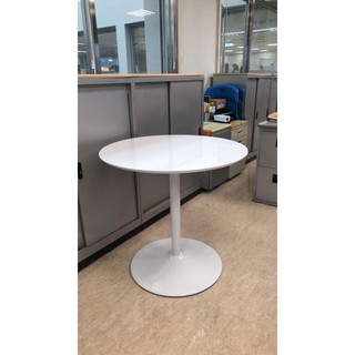 臺灣製造-愛築佳-耐熱鋼琴烤漆-8 0公分，圓、方形珍珠白色餐桌-辦公桌、洽談桌、會議桌、電腦咖啡桌、營業用餐桌