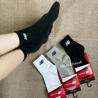 【Sharkhead】現貨 New Balance Socks 短襪 基本款 黑白 灰 襪子 休閒襪 中長襪 短襪 NB