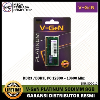 記憶體 RAM 筆記本電腦 SODIMM DDR3/DDR3L 8GB PC 10600/12800 VGeN 鉑金