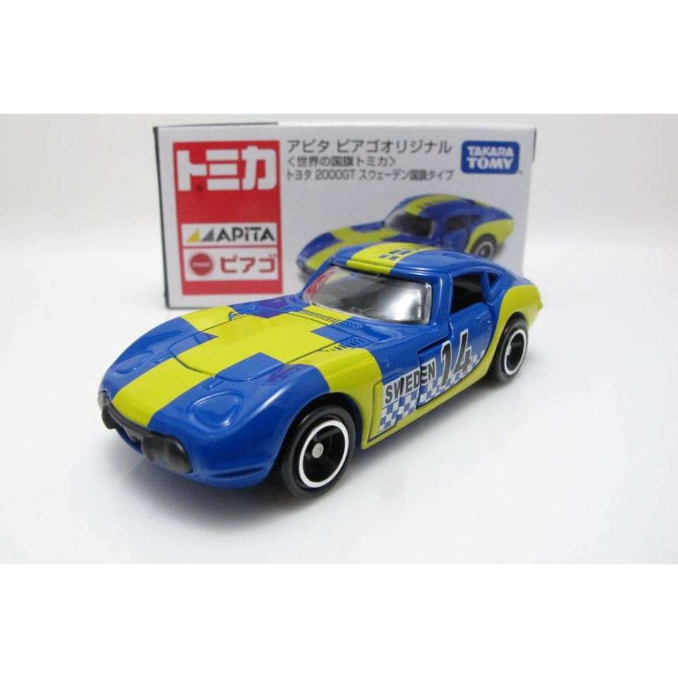 ☆♡星綺寶寶♡☆ TOMICA 絕版 日本 APITA 限定 瑞典 國旗車 TOYOTA 2000GT