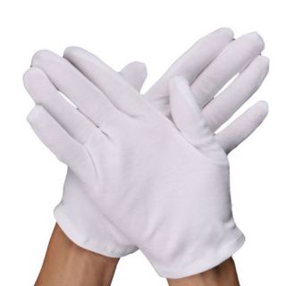 防疫防止肢體接觸(台灣現貨)純棉薄手套婚禮禮儀手套工作手套