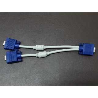 [YO-HONG][含稅]袋裝全新 加粗螢幕線 1公2母 螢幕分配線1分2 1公轉2母 VGA1分2