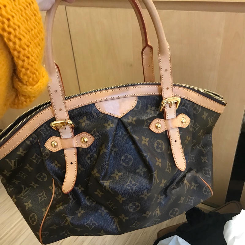 二手名牌包 LV Louis Vuitton  Monogram Tivoli 肩揹包(大)經典抓皺水餃包 手提包