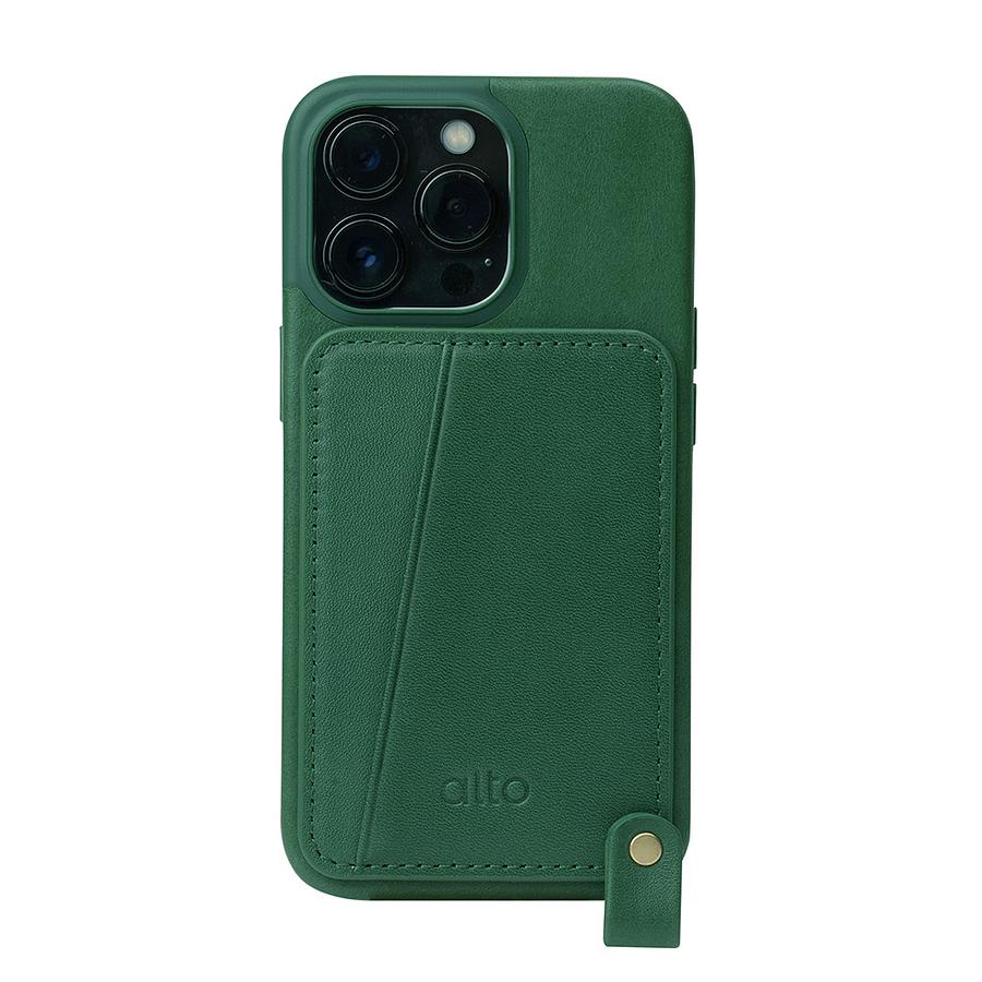 alto Anello 360 for iPhone 13 Pro掛繩式真皮手機殼/ 森林綠 eslite誠品