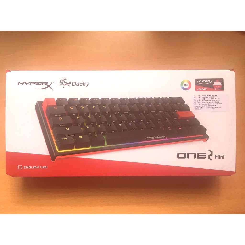 HyperX x Ducky ONE 2 Mini 全球限量機械式鍵盤