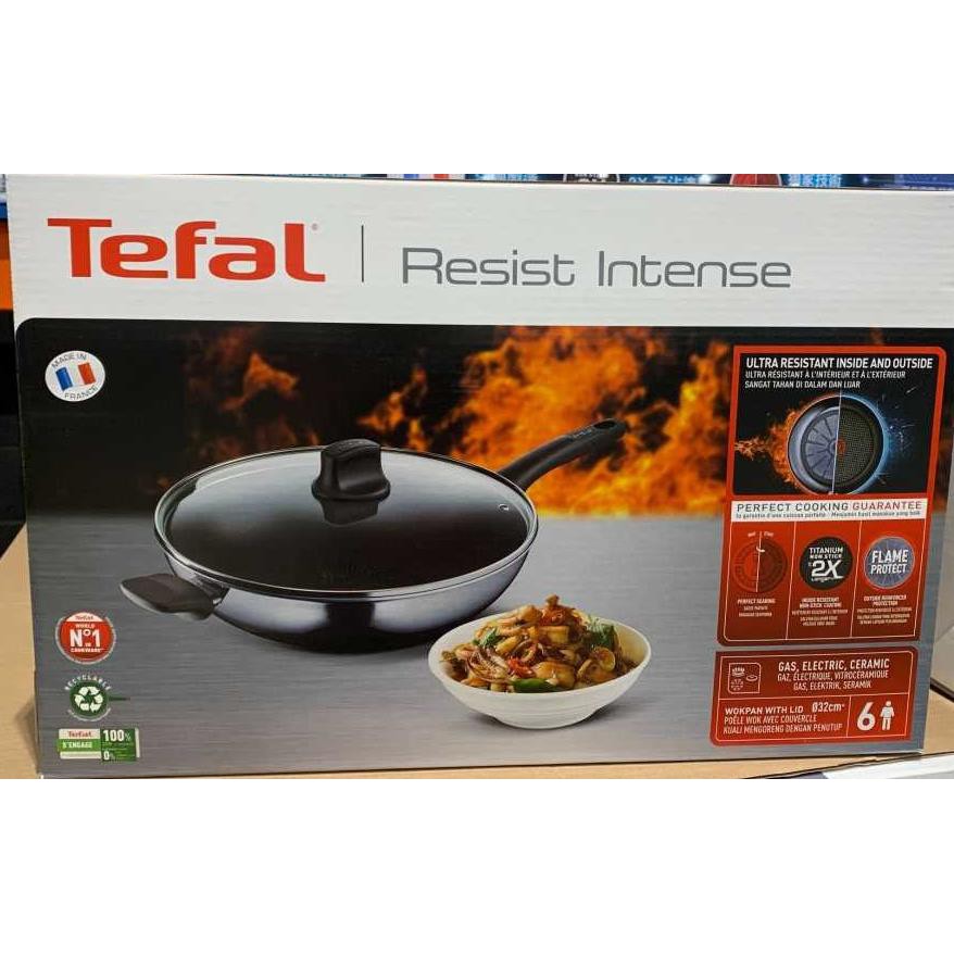 Tefal Resist 不沾炒鍋火焰淬鍊系列 32公分含蓋 D130949