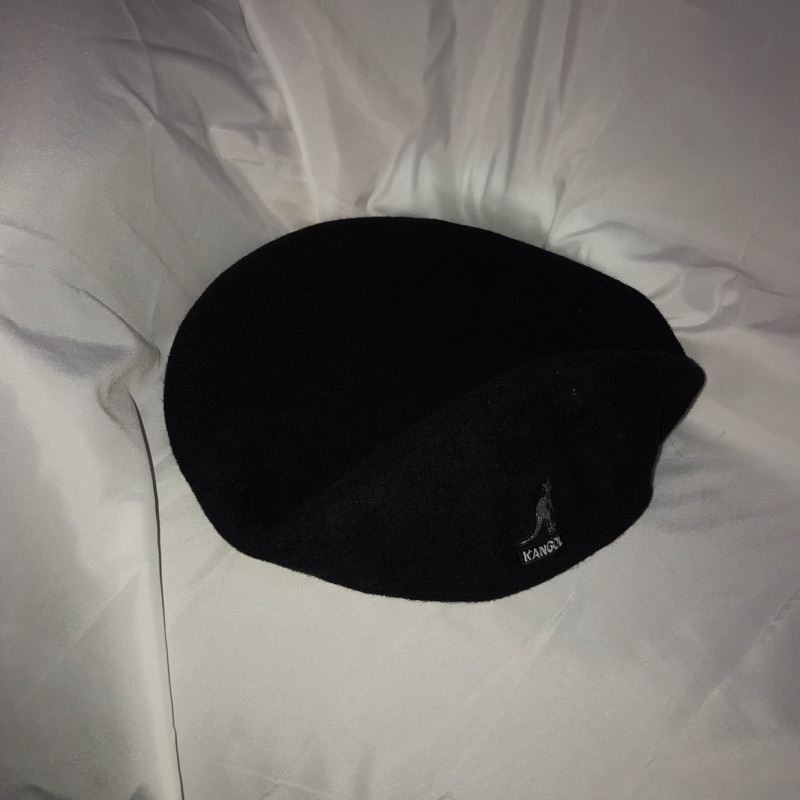 (二手帽）Kangol紳士貝雷帽 黑色