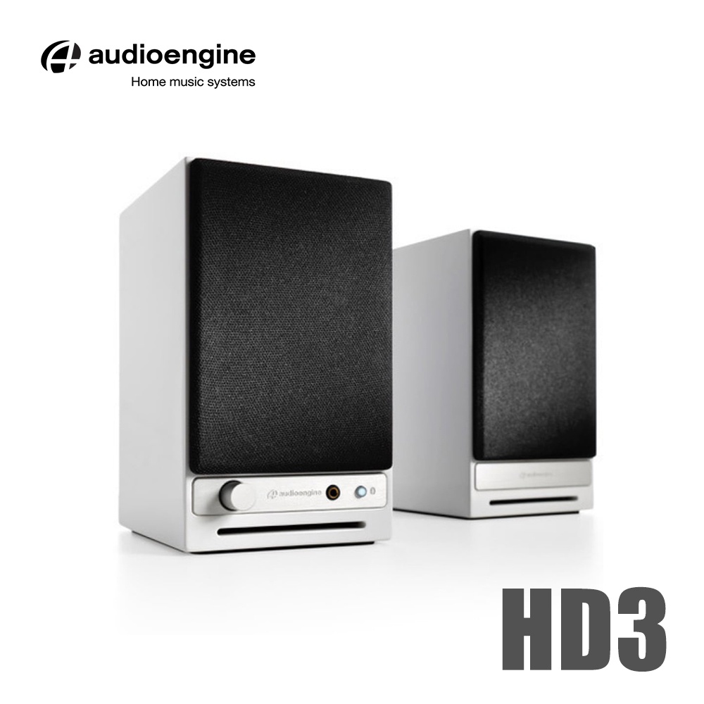 白色【Audioengine 台灣】HD3 wireless主動式立體聲藍牙喇叭/可加購重低音喇叭Sub8