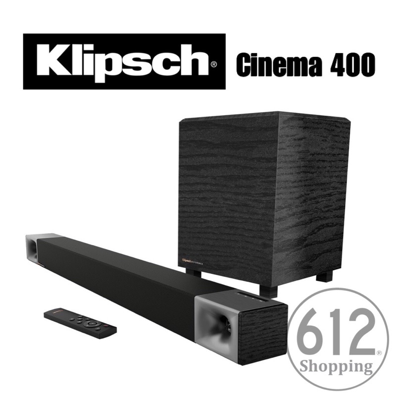 【免運】Klipsch Cinema 400 Soundbar 聲霸 環繞 無線重低音 家庭劇院 美國 古力奇