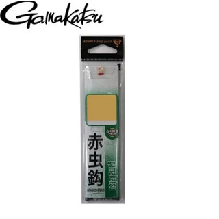【獵漁人】隔日到貨 GAMAKATSU 糸付 赤蟲鉤 金鉤 一包六入 45公分 釣組 線組 赤蟲鈎 溪釣 赤蟲鈎