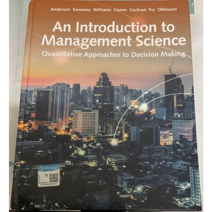 An Introduction to Management Science 15e 作業管理 作業研究