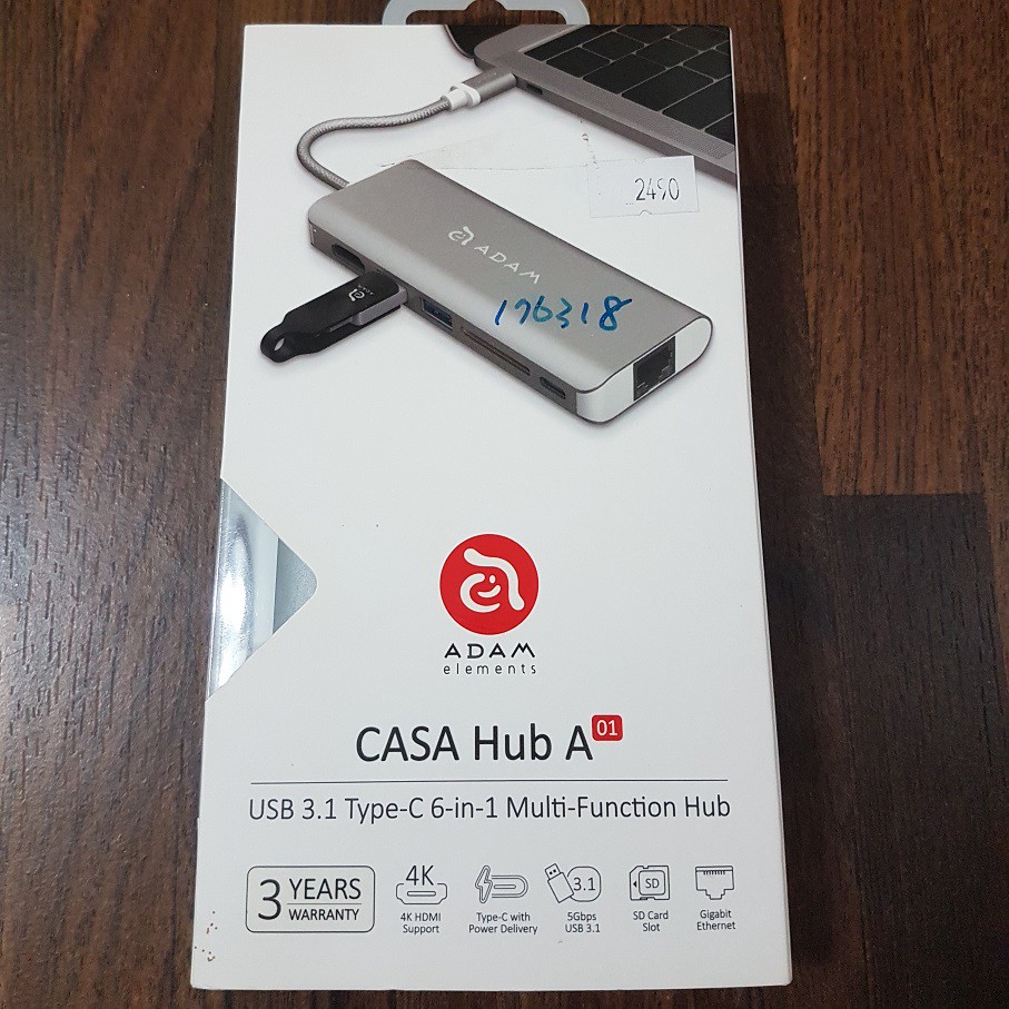 亞果元素Adam CASA Hub A01 USB 3.1 Type C 6 port 多功能集線器