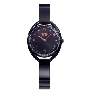 【NATURALLY JOJO】黑面黑色星月鋼帶錶 JO96971-88F