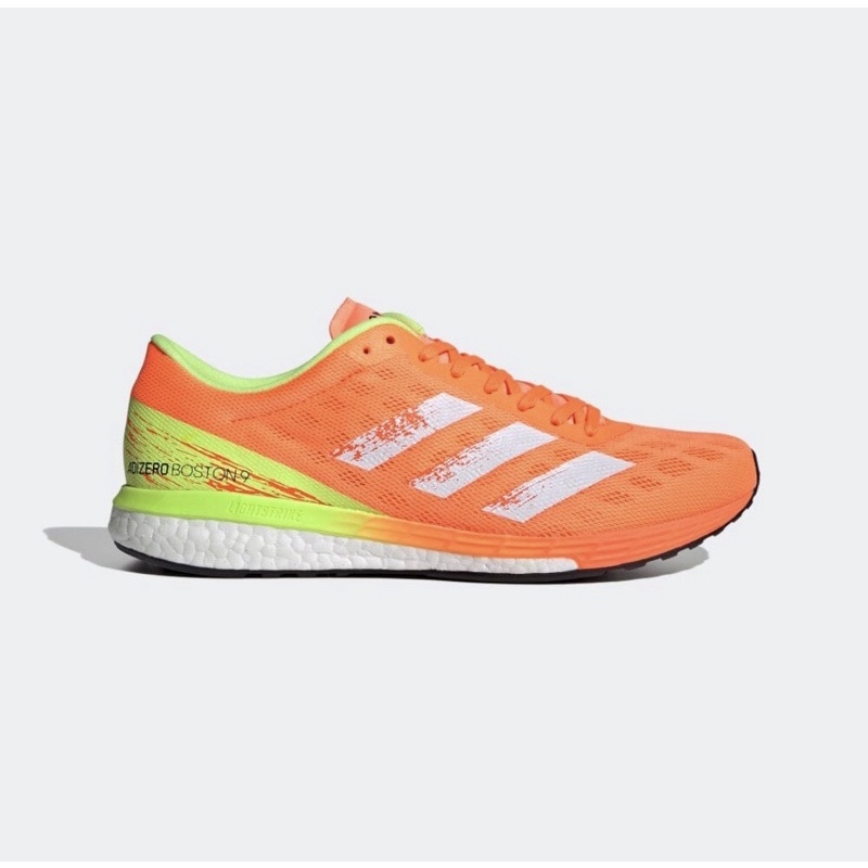 (US10）ADIDAS UNITY Adizero Boston 9 跑鞋（橘黃GZ0310)