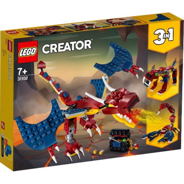 [qkqk] 全新現貨 LEGO 31102 火龍 樂高創意三合一CREATOR系列