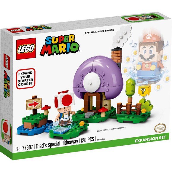 LEGO 樂高 77907 Toad's Special Hideaway Expansion Set 奇諾比奧擴充組