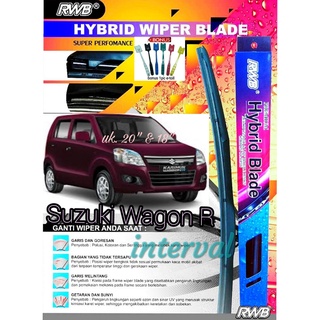 雨刮器 Hybird Blade RWB 汽車 Suzuki Wagon R 擋風玻璃清潔器雨刮器尺寸 20 18 英寸