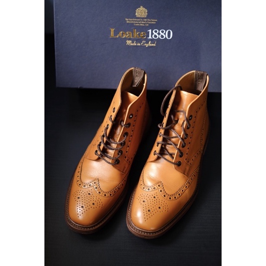 Loake1880 Burford2 英式雕花靴Brogue Country Boots