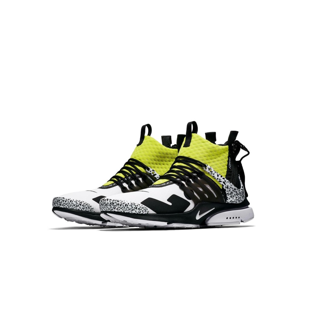 【 Hong__Store 】Nike NIKELAB Air Presto Mid x Acronym 魚骨 白 黃