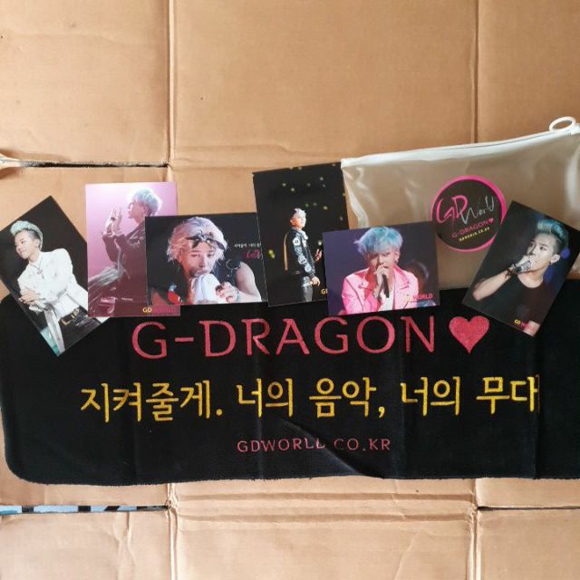 G Dragon Gd 韓站應援手幅毛巾 蝦皮購物