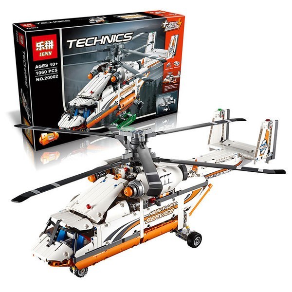 Lepin積木 正品 樂拚 20002 雙旋翼直升機 (科技系列)( 相容LEGO 42052)