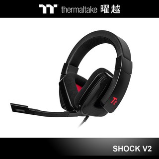 曜越 震撼者 Shock V2 耳罩式 電競耳機 黑色 EHT-SHK-ANECBK-26