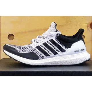 Adidas Ultraboost 1 DNA 白黑 編織 襪套式 慢跑鞋 H68156 US8.5(26.5cm)