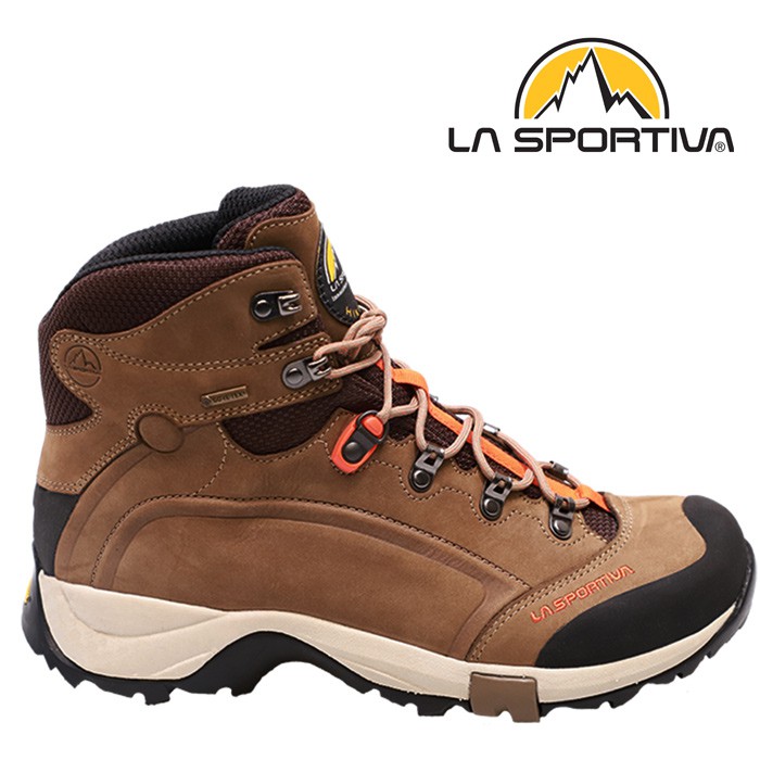 【La sportiva 義大利】TYPHOON NABUCK 防水透氣牛皮中筒健行登山鞋 咖啡色 (L41577)