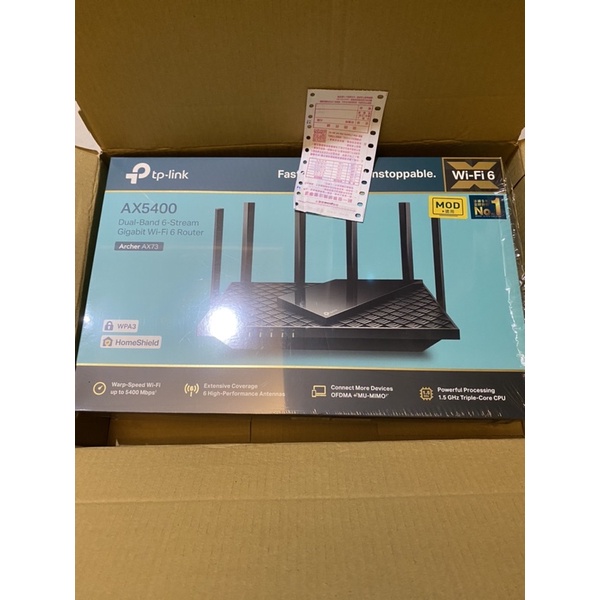 TP-Link Archer AX73 AX5400 wifi6無線網路分享器路由器