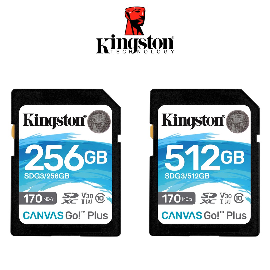 【Kingston金士頓】Canvas GO Plus 512G 256G SD 記憶卡 讀170 寫90