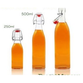 [優質產品] 帶蓋圓形玻璃瓶 250ml - 500ml - 1000ml 可選容量
