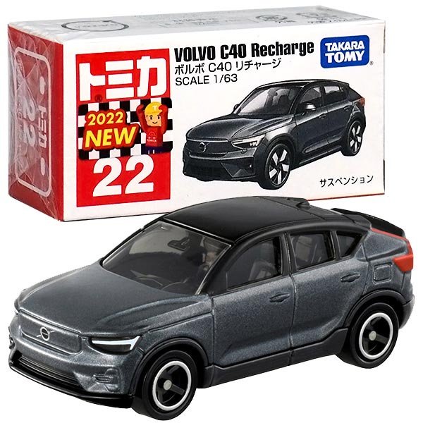 台中＊＊宏富玩具＊＊TOMICA 多美小汽車 #22 Volvo C40 Recharge電動車【新車貼】