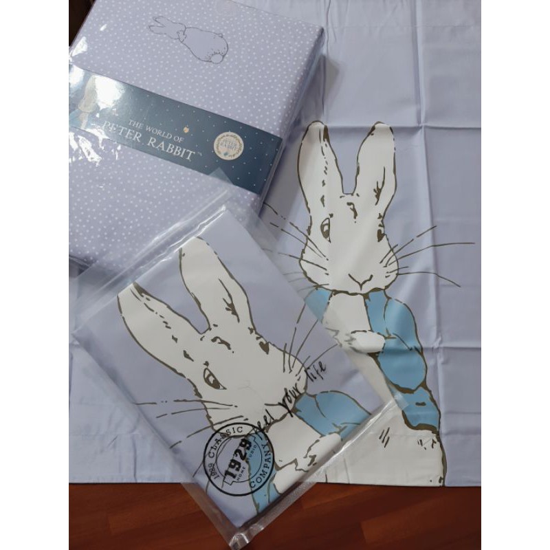 🐑kiki羊小舖🐑【加大床包➕2枕套🔹️精梳棉💯】全新Peter Rabbit彼得兔加大床包三件組/比得兔