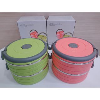 【原廠限量商品】SONY不鏽鋼環保便當盒/保鮮盒/收納盒 (粉/綠)
