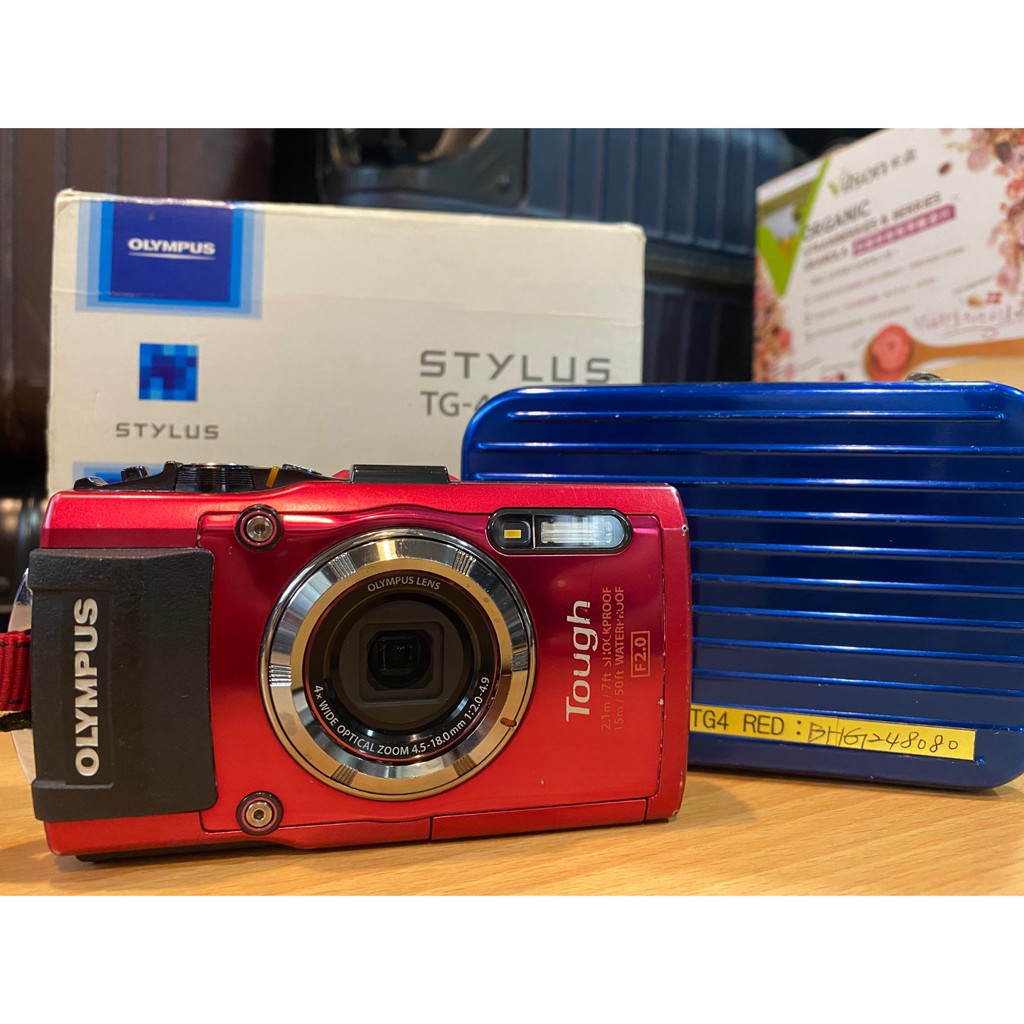 【二手】OLYMPUS TG4（紅）防水相機