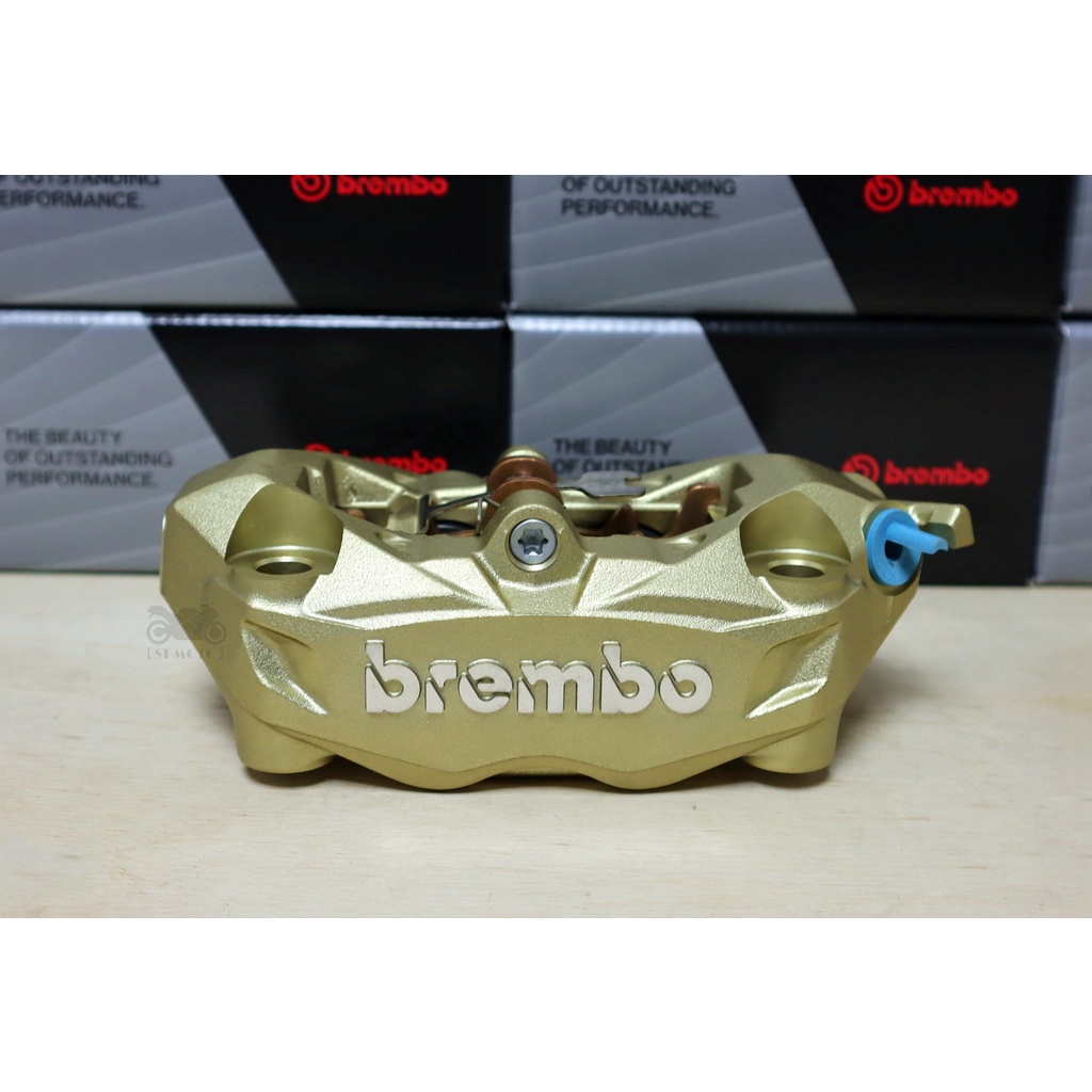 【ST】Brembo Ducati 939 輻射卡鉗(右卡)金底銀字 孔距100mm  AK550/輻卡/輻射卡鉗/水鳥