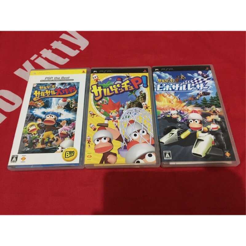 Psp 抓猴啦p 抓猴嗶啵猴猴子愛作戰賽車遊戲片周邊 蝦皮購物