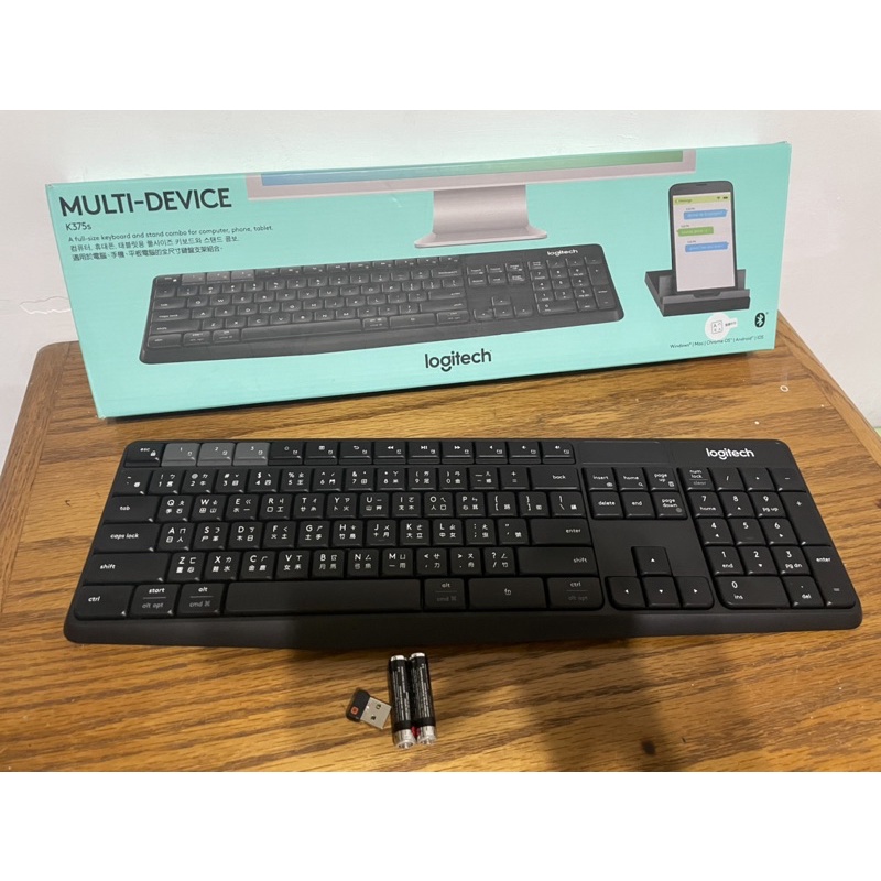 【3C好物】羅技 Logitech K375s 藍芽無線鍵盤(無手機支架) 可連結三個設備 藍芽 無線 跨裝置使用