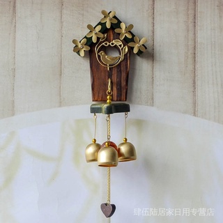 宜棲創意日式風鈴愛巢金屬實木銅風鈴鈴鐺掛飾門飾生日結婚禮物 蝦皮購物