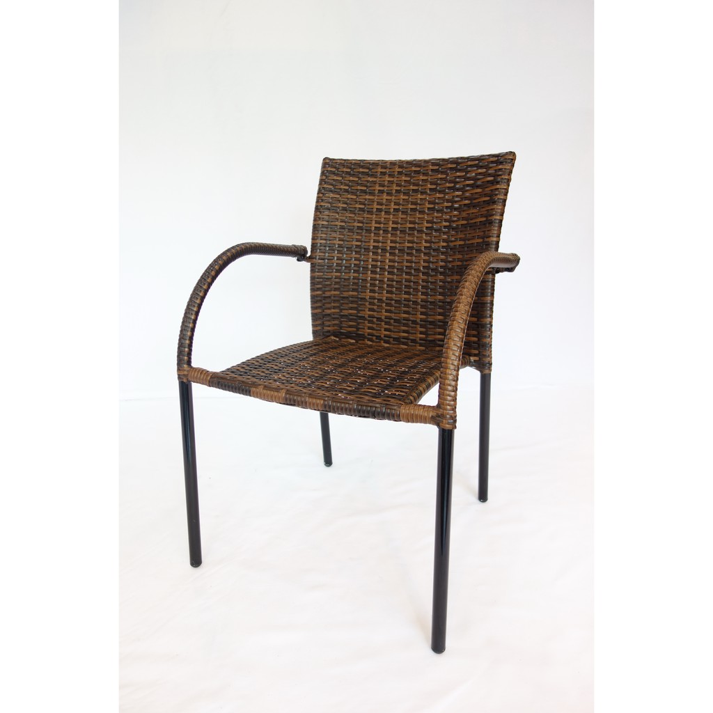 【南洋風休閒傢俱】戶外桌椅系列-雙面藤椅 戶外餐椅 鋁椅 休閒椅 咖啡椅  (HC-082)