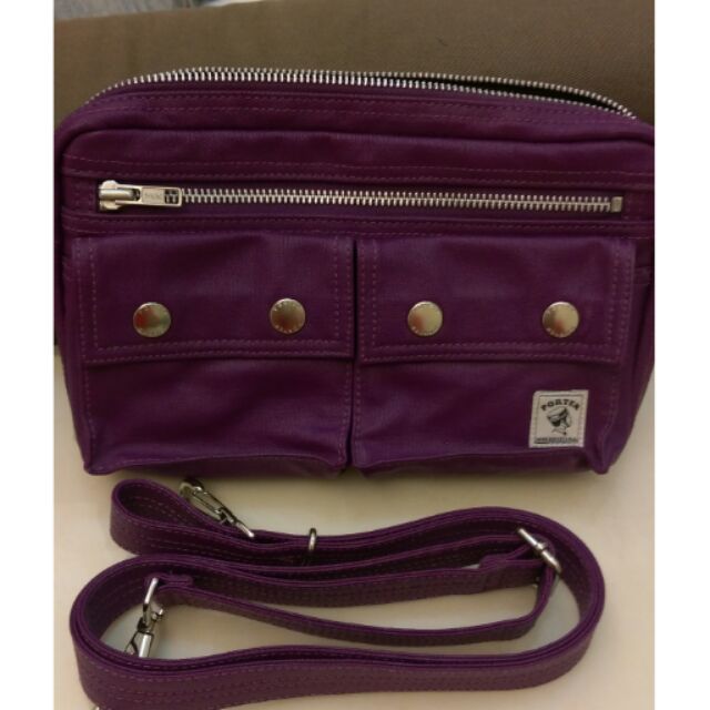 (2手品)紫色PORTER側背包