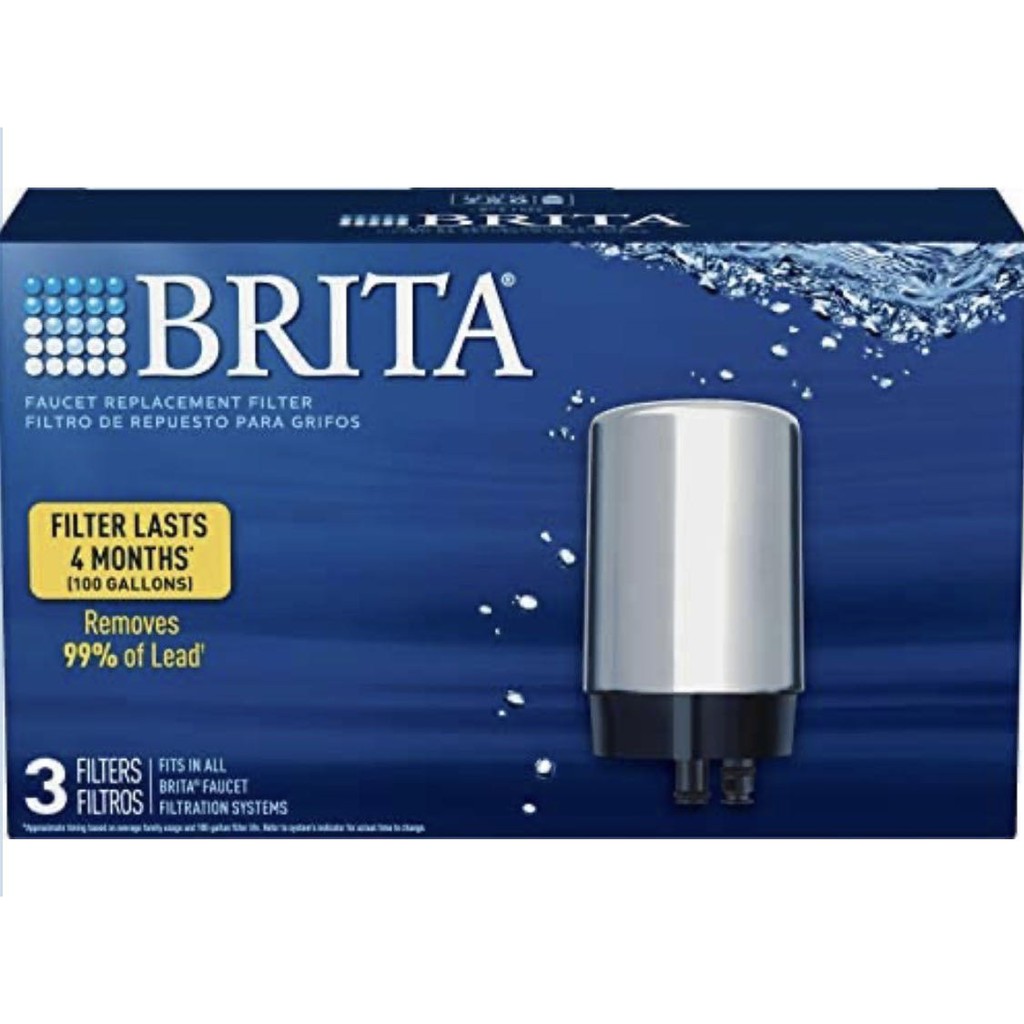 現貨特價 最新版 德國 Brita On Tap Chrome 龍頭式濾水器 專用濾心3個裝