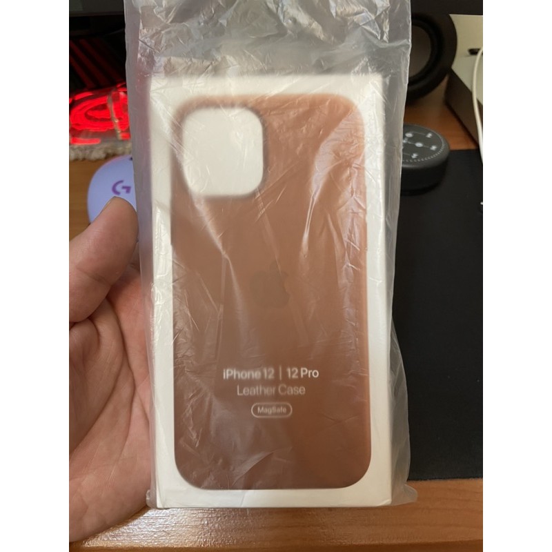 iphone 12 / 12pro MagSafe 皮革保護殼 馬鞍棕色 apple 原廠皮革保護殼 皮革
