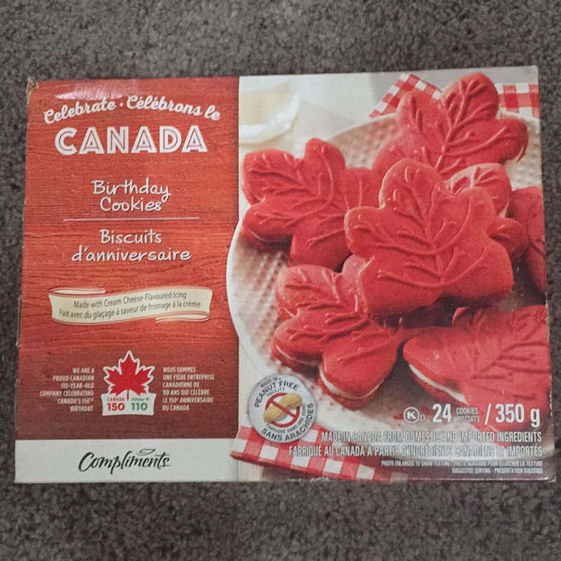 加拿大150週年楓糖餅乾（生日餅乾紅私絨口味）350g