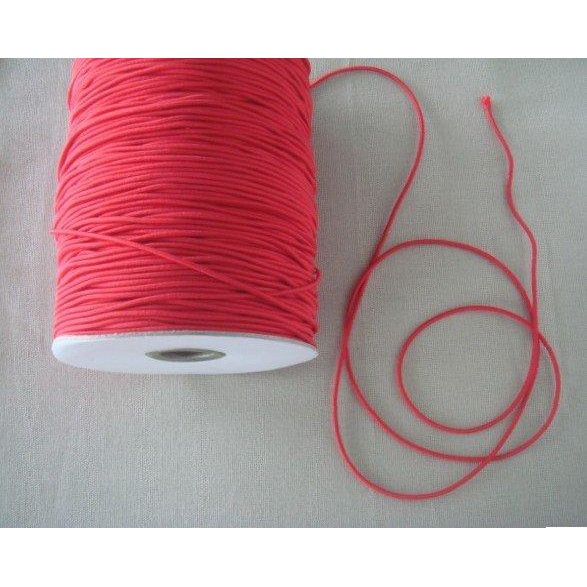 【綺綺愛編織】串珠彈性線 2mm  紅色 鬆緊繩 彈力繩