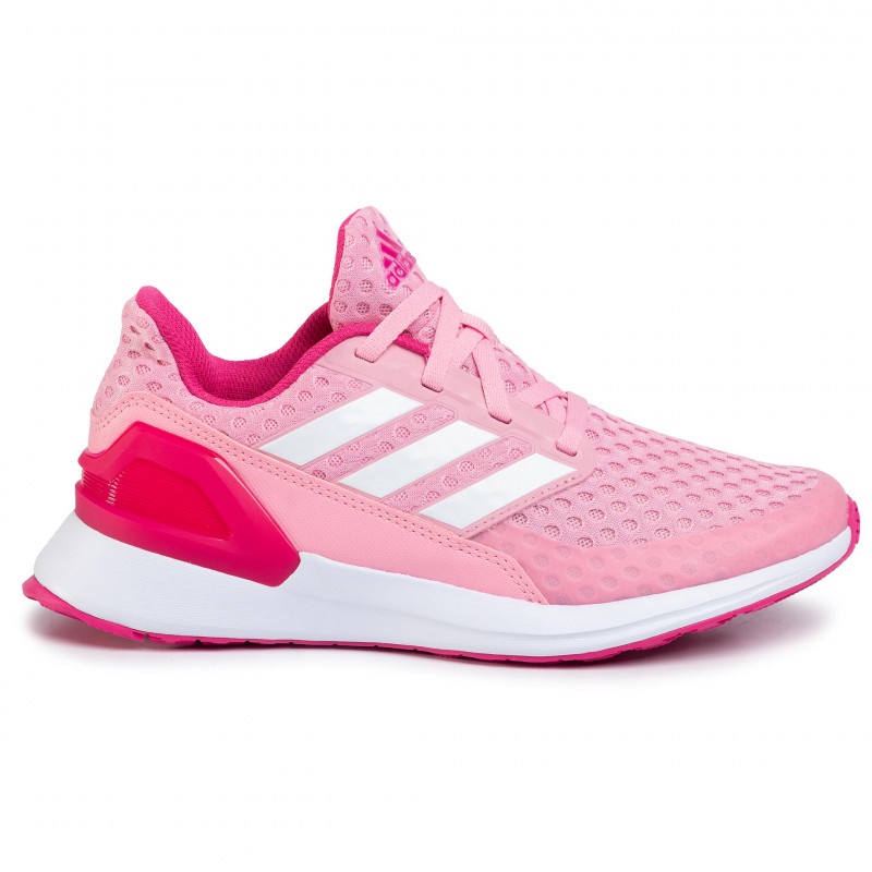 【菁炭元素】ADIDAS ADIDAS RapidaRun J 粉紅色慢跑女鞋 EF9245