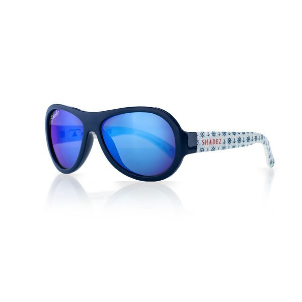 瑞士SHADEZ 設計款太陽眼鏡~3-7歲(藍白船錨)【麗兒采家】