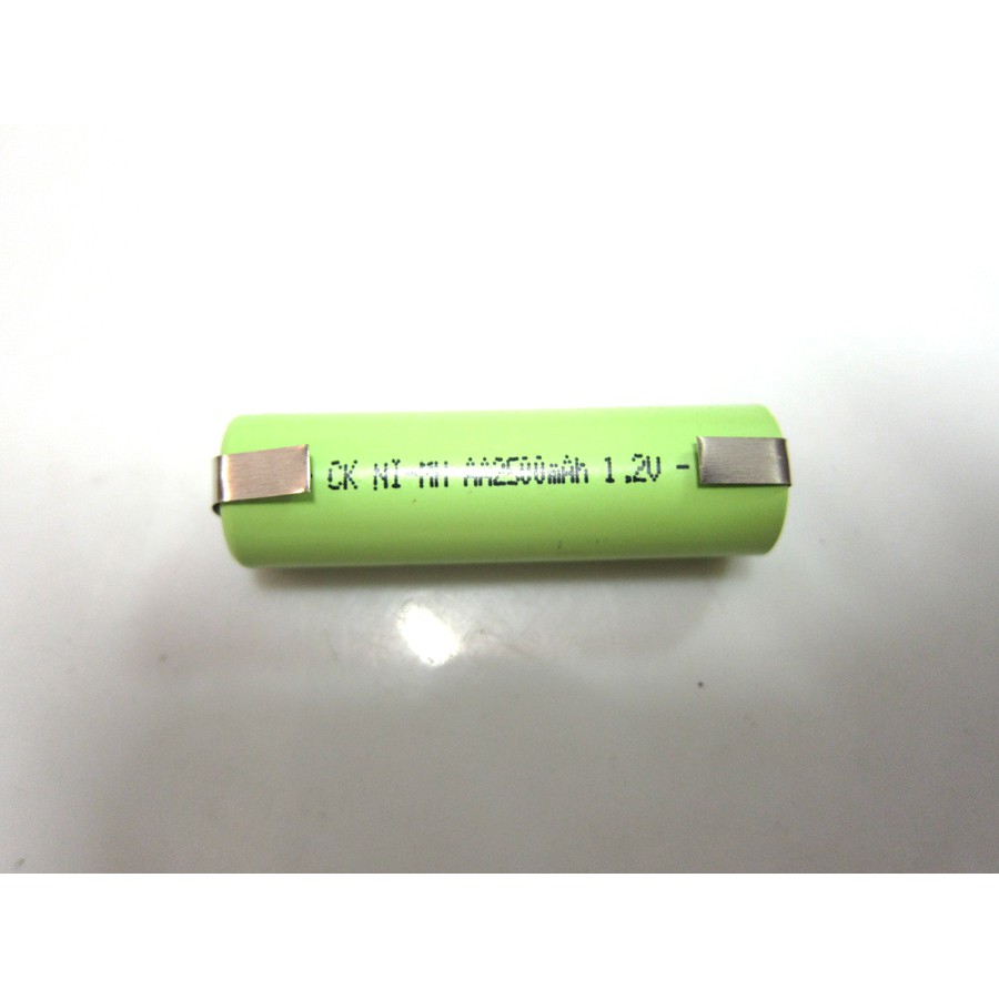 3號AA平頭電池 1.2V 2500mAh AA 剃鬚刀鎳氫充電電池 帶焊片 標價為一節電池的價錢