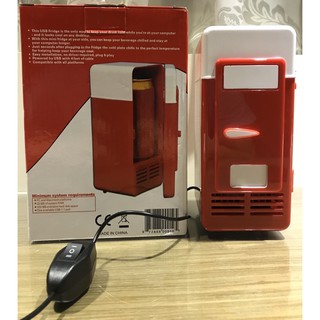 USB迷你類冰箱(紅色）