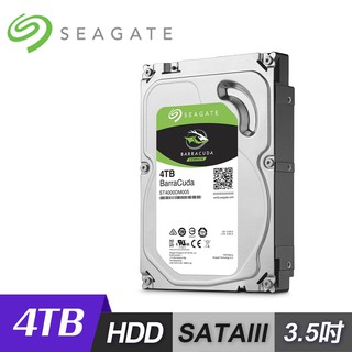 Seagate 希捷 BarraCuda 4TB 3.5吋 桌上型硬碟 ST4000DM004 現貨 廠商直送
